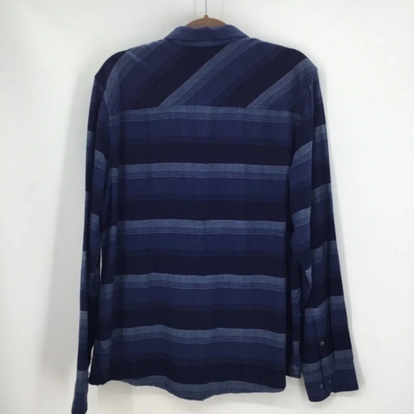 Toad & Co Men’s Indigo Flannel L/S Shirt NWT - Picture 4 of 11